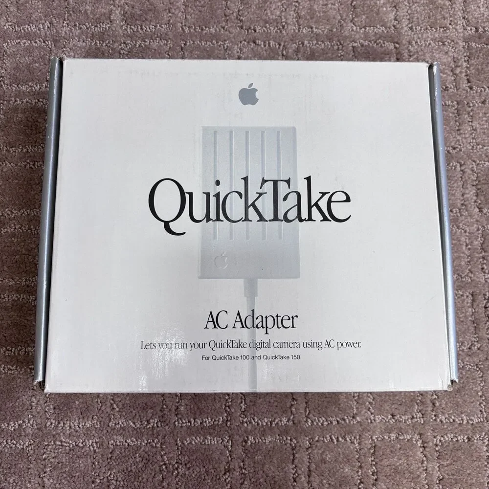 Apple QuickTake 150 Digital Camera w/Box Accessories & AC Adapter Tested Working